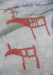 Image showing prehistoric rock carving