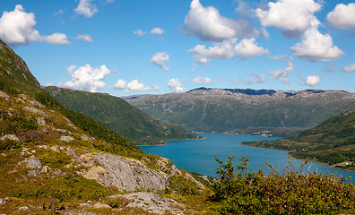 Image showing Norwegian beautiful fiord