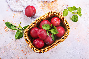 Image showing fresh plums