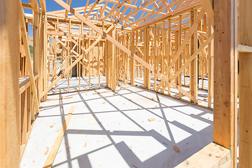 Image showing New Construction House Framing