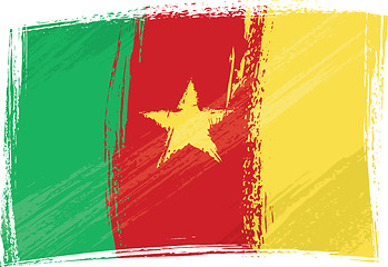 Image showing Grunge Cameroon flag