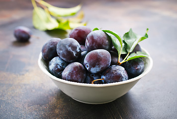 Image showing fresh plums