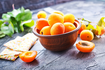 Image showing fresh apricots