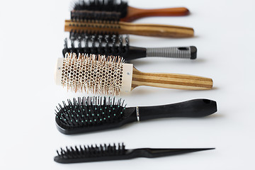 Image showing different hair brushes or combs