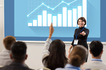 Image showing group of people at business conference or lecture