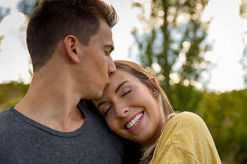 Image showing The joy of being in love