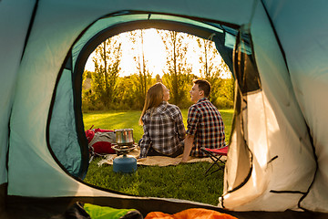 Image showing Camping mornings