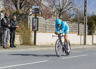 Image showing The Cyclist Dmitriy Gruzdev - Paris-Nice 2016