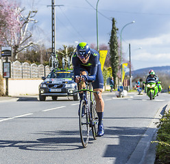 Image showing The Cyclist Imanol Erviti Ollo - Paris-Nice 2016