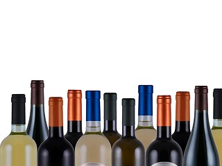 Image showing Wine bottles