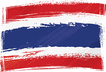 Image showing Grunge Thailand flag