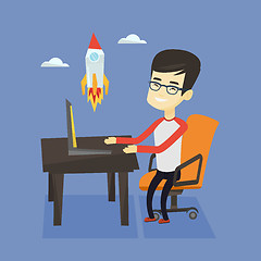 Image showing Business start up vector illustration.