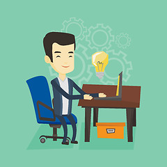 Image showing Successful business idea vector illustration.