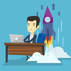 Image showing Business start up vector illustration.