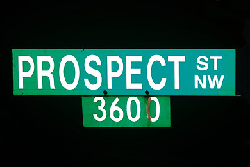 Image showing Prospect avenue sign