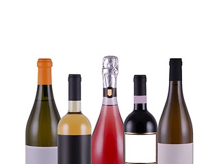 Image showing Wine bottles