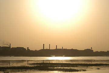 Image showing Warehouses on the Nile river