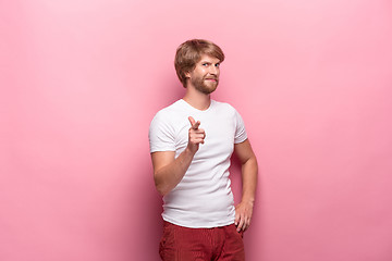 Image showing Portrait of young man with happy facial expression