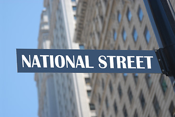 Image showing National street sign