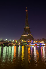 Image showing The Eiffel tower at sunrise in Paris 