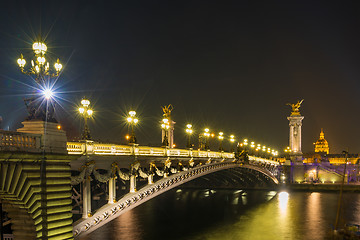 Image showing Bridge of the Alexandre III, Paris