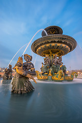 Image showing Fountain at Place de la Concorde in Paris 