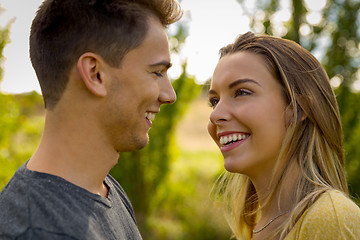 Image showing The joy of being in love