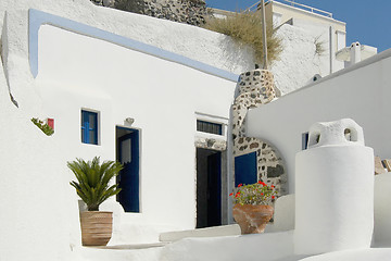 Image showing Greek house in Santorini