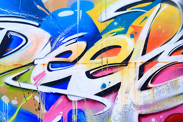 Image showing Colorful graffiti