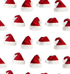 Image showing seamless Santa hat background