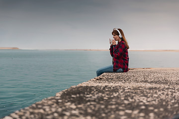 Image showing Music and Coffee, perfect combination