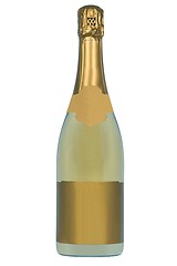 Image showing Golden Champagne bottle