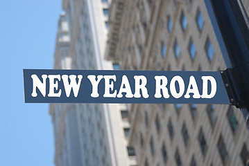Image showing New Year Road