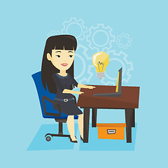 Image showing Successful business idea vector illustration.