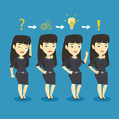 Image showing Businesswoman during business planning.