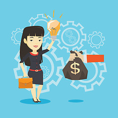 Image showing Successful business idea vector illustration.