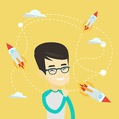 Image showing Business start up vector illustration.