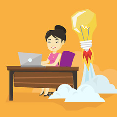 Image showing Successful business idea vector illustration.