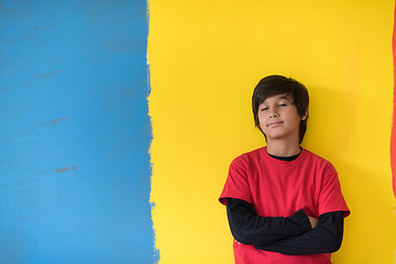 Image showing Portrait of a happy young boy