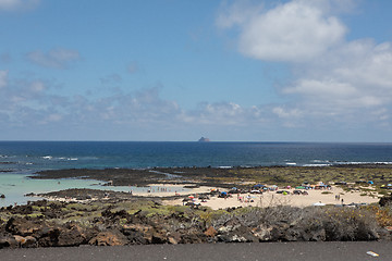 Image showing North on Lanzarote there are also nice beaches.