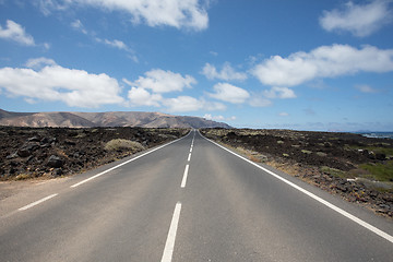 Image showing Nothing wrong with the roads on Lanzarote.