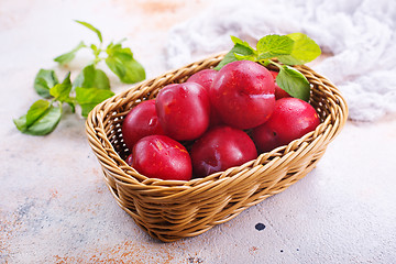 Image showing fresh plums