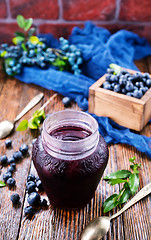 Image showing blueberry jam