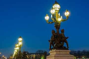 Image showing Bridge of the Alexandre III, Paris