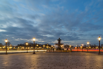 Image showing Fountain at Place de la Concorde in Paris 