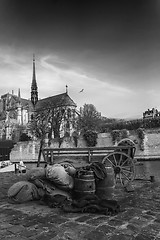 Image showing Old Paris docks