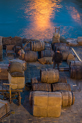 Image showing Old Paris docks