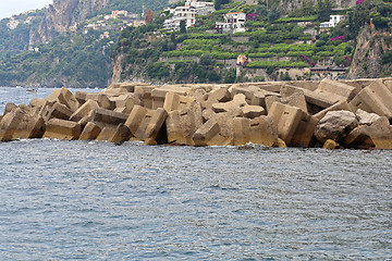 Image showing Breakwater Amalfi