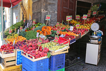 Image showing Corner Fruits Stall