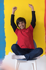 Image showing Portrait of a happy young boy